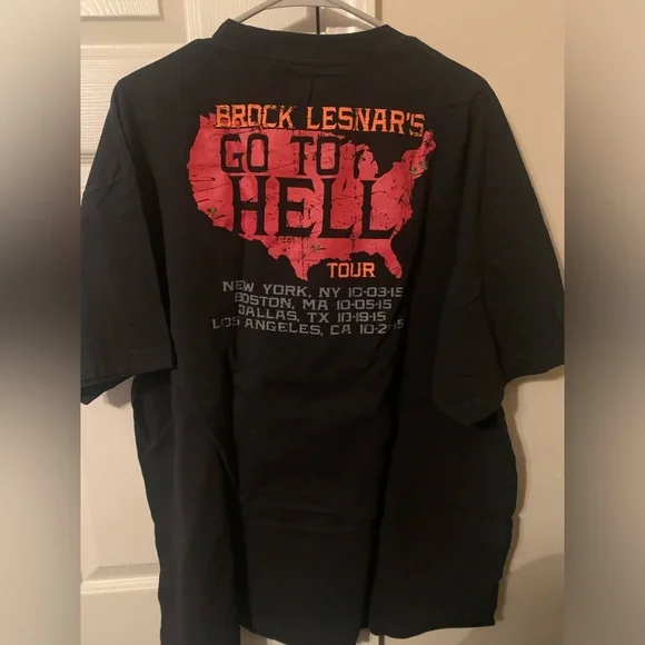 WWE Brock Lesnar “Go To Hell” Tour 2015 TShirt Size XXL - Picture 2 of 2